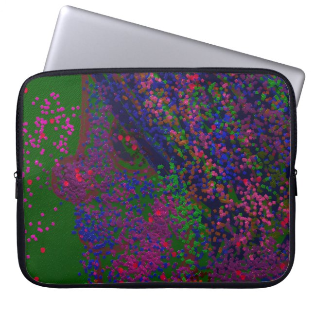 Housse Pour Ordinateur Portable Gnome Quilted Pattern Laptop Sleeve (Devant)