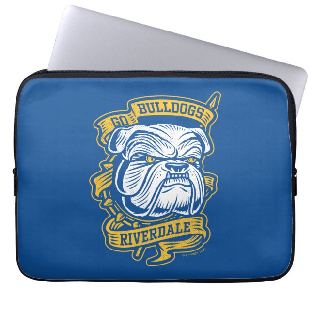 Housse Pour Ordinateur Portable Go Bulldogs - Riverdale Mascot Banner (Devant)