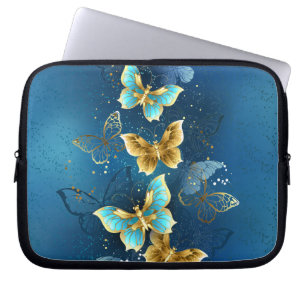 Housse Pour Ordinateur Portable Golden butterflies