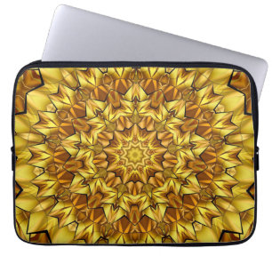 Housse Pour Ordinateur Portable Golden Mandala Antique Abstract Design-63495