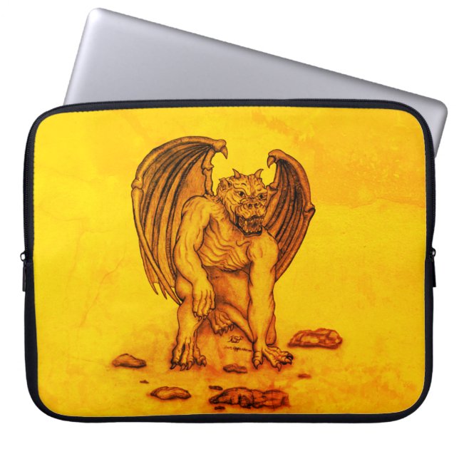 Housse Pour Ordinateur Portable Golem Gargoyle (Devant)