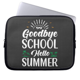 Housse Pour Ordinateur Portable Goodbye School Hello Summer, Summer Fun démarre