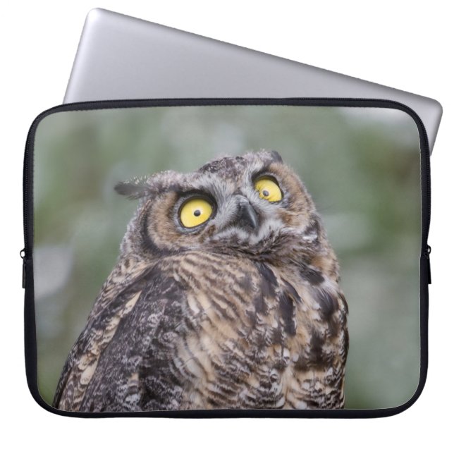Housse Pour Ordinateur Portable Goofy Owl Neoprene Laptop Sleeve (Devant)