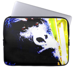 Housse Pour Ordinateur Portable Gorilla Face Pop Art