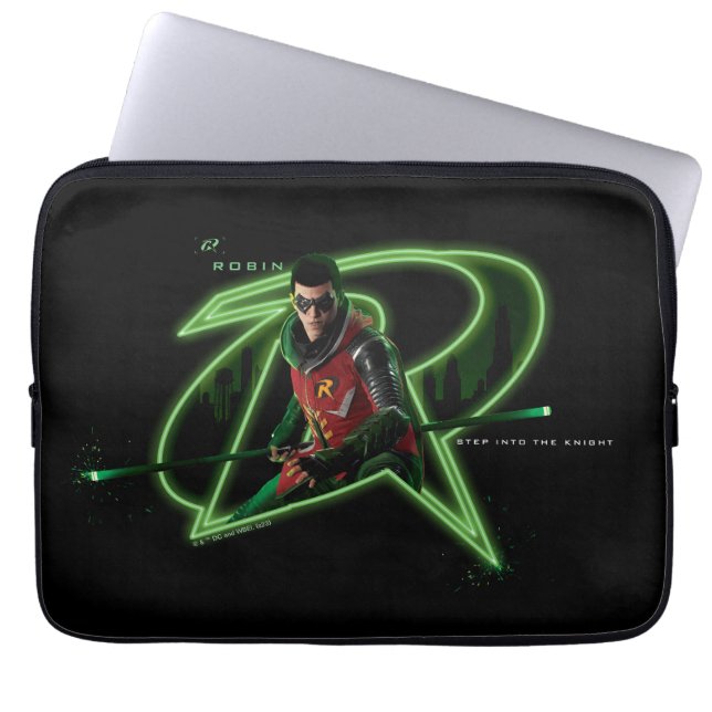 Housse Pour Ordinateur Portable Gotham Knights Robin en logo (Devant)