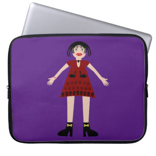 Housse Pour Ordinateur Portable Gothique Halloween Vampire Lady