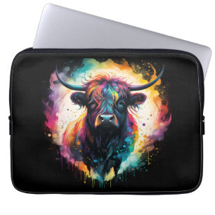 Housse Pour Ordinateur Portable Grace Ghoost : Vache Holographique Spectrale,