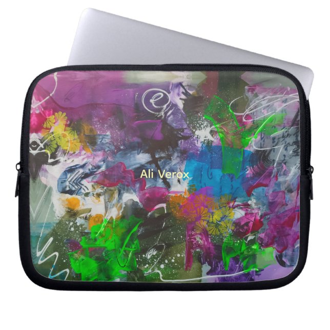 Housse Pour Ordinateur Portable Graffiti Cosmique Abstrait (Devant)
