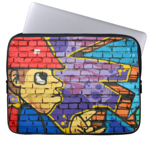 Housse Pour Ordinateur Portable Graffiti de l'ingénieur Artsy Cool mur art