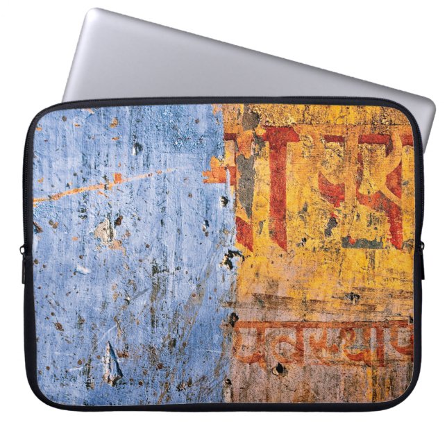 Housse Pour Ordinateur Portable Graffiti peint au mur devanagari (Devant)