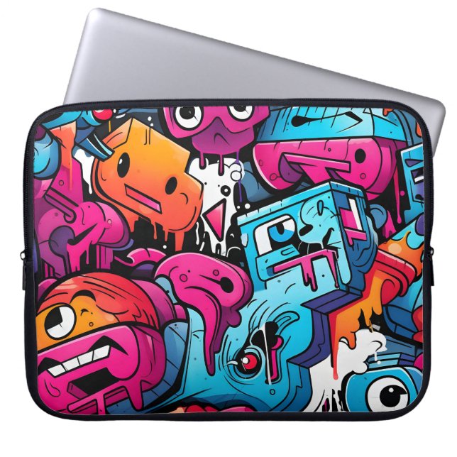 Housse Pour Ordinateur Portable Graffiti Street Art Splash (Devant)