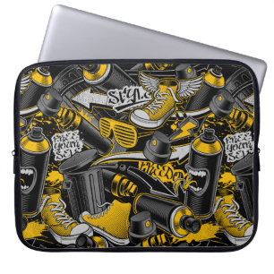 Housse Pour Ordinateur Portable Graffiti urbain Motif de rue
