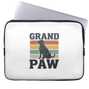 Housse Pour Ordinateur Portable Grand Paw Vintage Chien Grand-père Conception de T