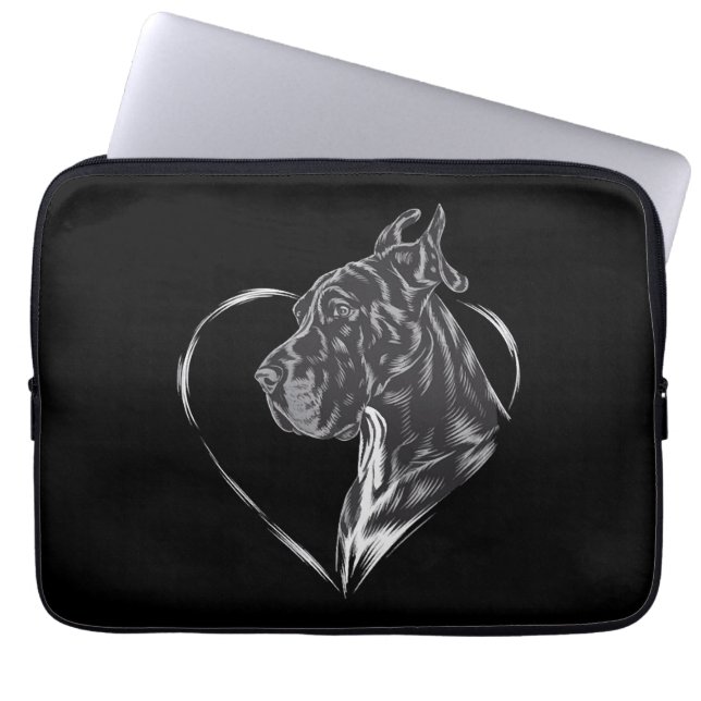 Housse Pour Ordinateur Portable Grande Dane (Devant)