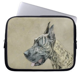 Housse Pour Ordinateur Portable Grande Danse (Brindle) Peinture - Art Chien origin
