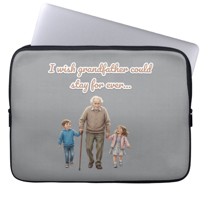 Housse Pour Ordinateur Portable Grandpa and Grandkids  (Devant)