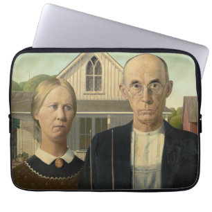 Housse Pour Ordinateur Portable Grant Wood - Gothic américain