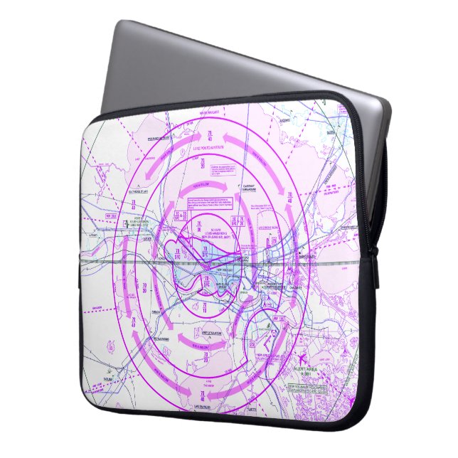 Housse Pour Ordinateur Portable Graphique aéronautique (devant gauche)