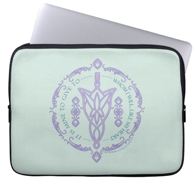 Housse Pour Ordinateur Portable Graphique de citation ARWEN™ Evenstar (Devant)