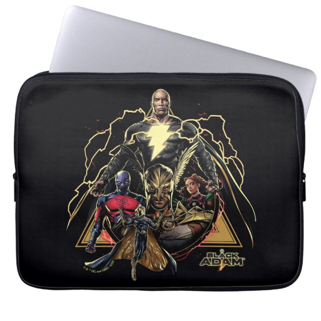 Housse Pour Ordinateur Portable Graphique de groupe triangulaire Adam noir (Devant)