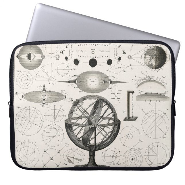 Housse Pour Ordinateur Portable Graphique de lune alchimiste (Devant)