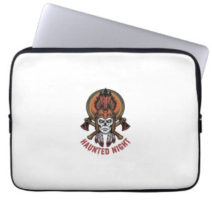 Housse Pour Ordinateur Portable Graphisme de gravure de guerrier Halloween vintage