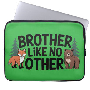 Housse Pour Ordinateur Portable Graphisme Fraternité : Illustration du renard et d