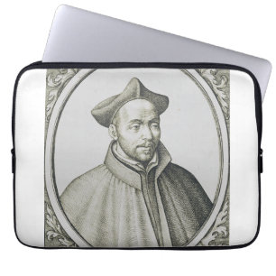 Housse Pour Ordinateur Portable Gravure antique de Saint Ignace de Loyola Art anti