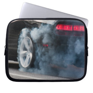 Housse Pour Ordinateur Portable Gravure de voiture noire