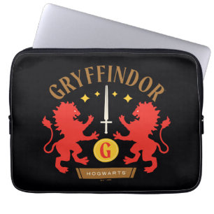 Housse Pour Ordinateur Portable GRAYFFINDOR™ Maison double Lion épée graphique