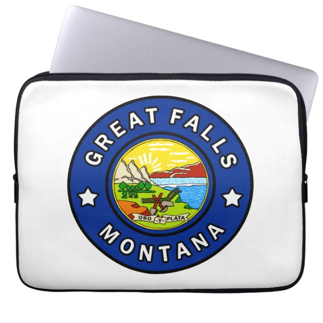 Housse Pour Ordinateur Portable Great Falls Montana (Devant)