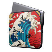 Housse Pour Ordinateur Portable great wave hokusai (devant gauche)
