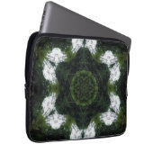 HOUSSE POUR ORDINATEUR PORTABLE GREEN ABSTRACT DRAWING. SAMER BRASIL 1 (Devant droit)