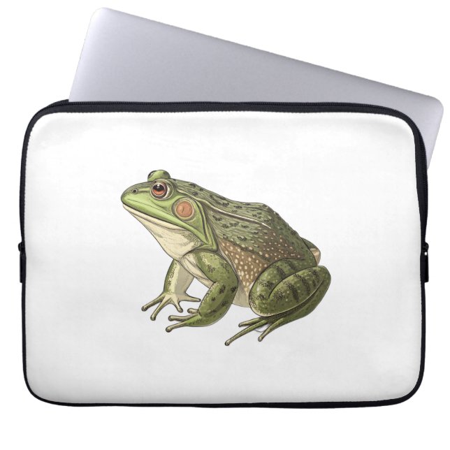 Housse Pour Ordinateur Portable Grenouille (Devant)