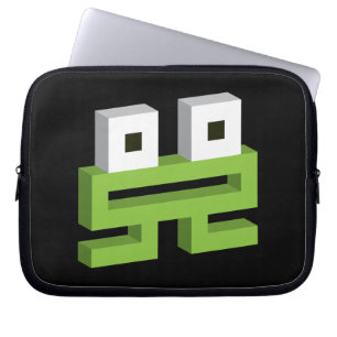 Housse Pour Ordinateur Portable Grenouille carrée