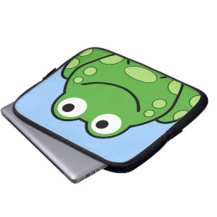 Housse Pour Ordinateur Portable Grenouille heureuse