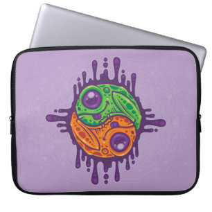 Housse Pour Ordinateur Portable Grenouille séchée Trippy Yin Yang