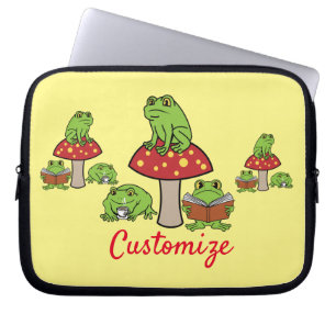 Housse Pour Ordinateur Portable Grenouilles de Cottagecore Thunder_Cove