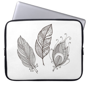 Housse Pour Ordinateur Portable Griffonnage complexe de plume