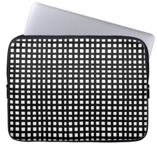 Housse Pour Ordinateur Portable Grille en maillage carré noir