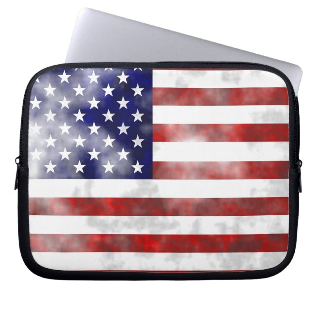 Housse Pour Ordinateur Portable Grunge Etats-Unis (Devant)