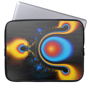 Housse pour ordinateur portable grunge fractale no