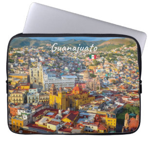 Housse Pour Ordinateur Portable Guanajuato, Mexique - Paysage urbain coloré