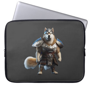Housse Pour Ordinateur Portable Guerrier Alaskan Malamute Chien, Militaire Alaskan