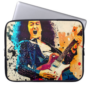 Housse Pour Ordinateur Portable guitariste cool