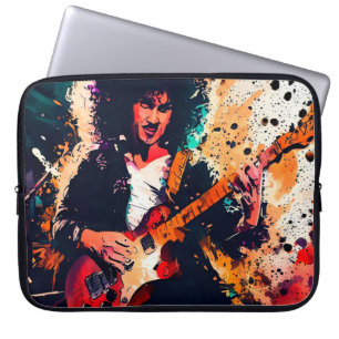 Housse Pour Ordinateur Portable guitariste cool