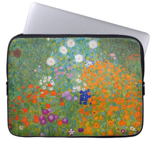 Housse Pour Ordinateur Portable Gustav Klimt - Jardin des fleurs