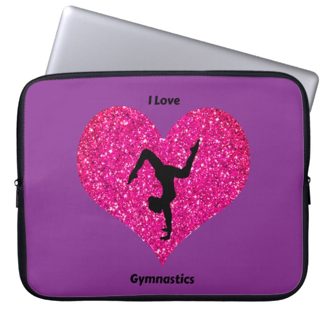 Housse pour ordinateur portable Gymnastique rose e (Devant)