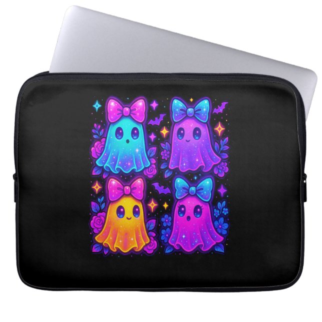 Housse Pour Ordinateur Portable Halloween Coquette Iridescente (Devant)