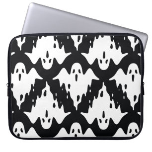 Housse Pour Ordinateur Portable Halloween Ghost Éffrayant Motif sans couture